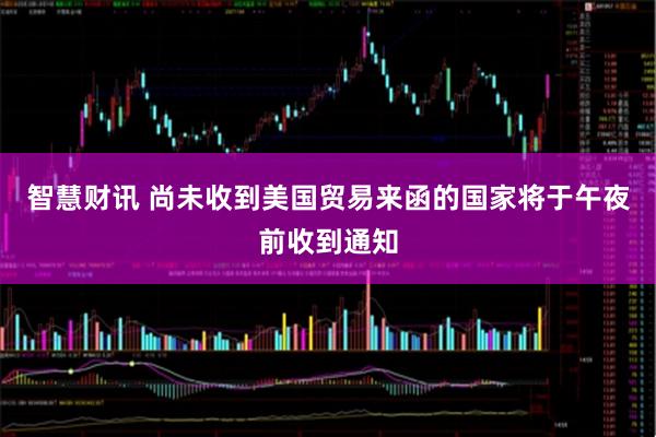 智慧财讯 尚未收到美国贸易来函的国家将于午夜前收到通知